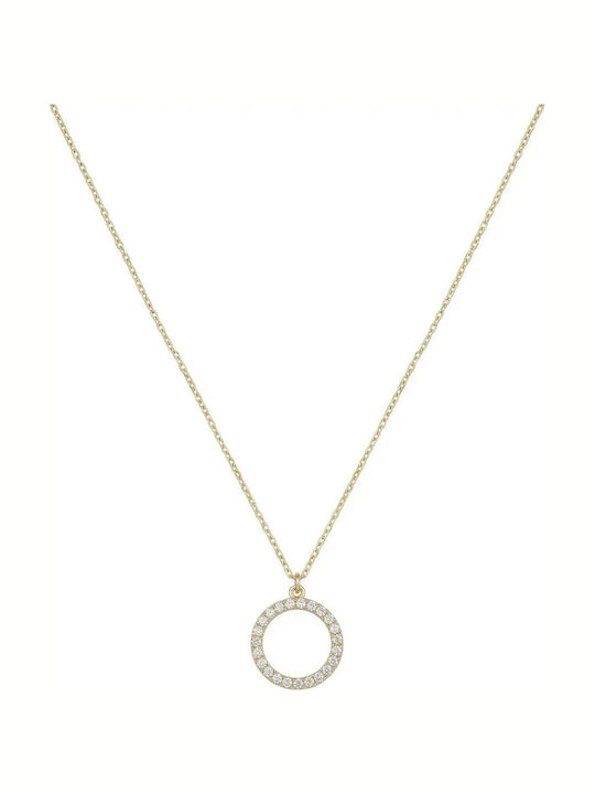 Kosmima24 Halskette aus Gold 14K mit Zirkon