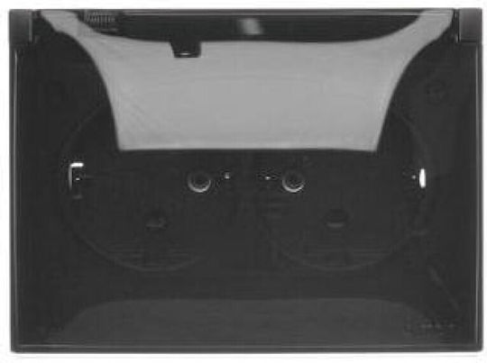 Simon Aquaclick Priză Ip44 Schuko Dublă Compactă Cu Capac Transparent Negru Acgsz2z/49a