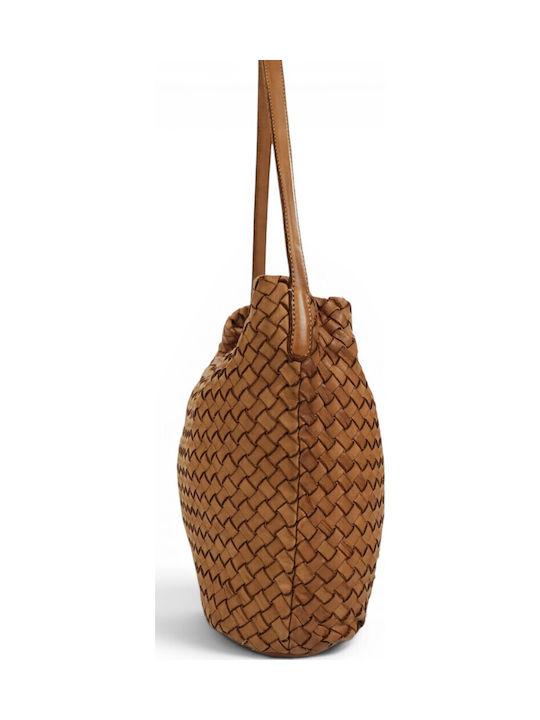 Leder Damen Hobo Tasche Tabac