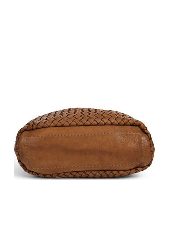 Leder Damen Hobo Tasche Tabac