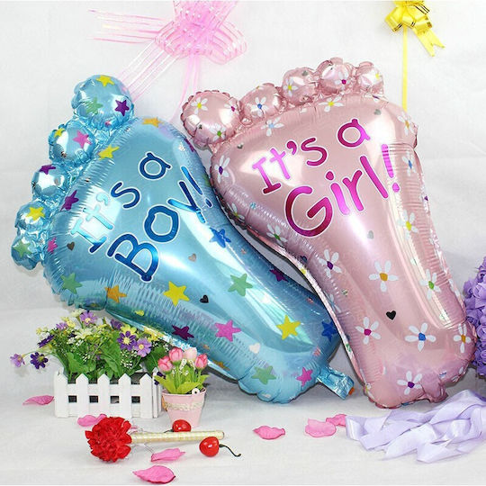 Set of 3 Blue Jumbo Heart Foil Balloons 79cm