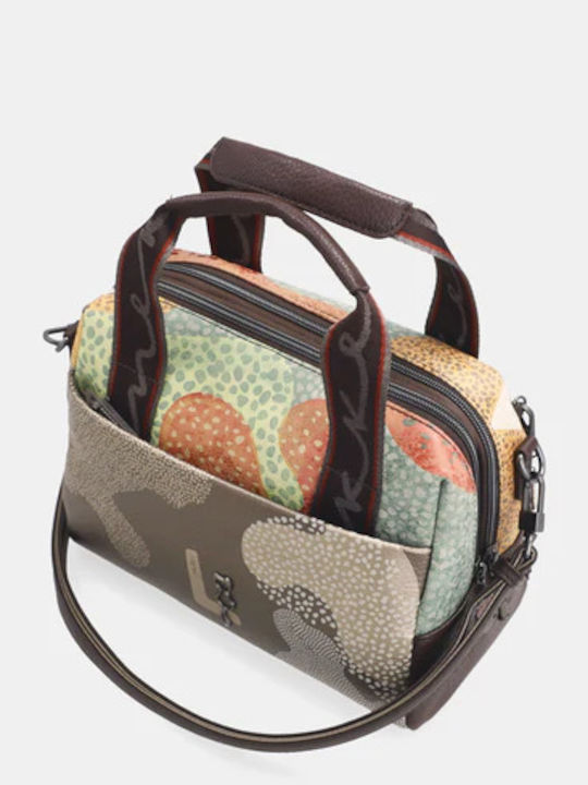 Damen Schultertasche Braun