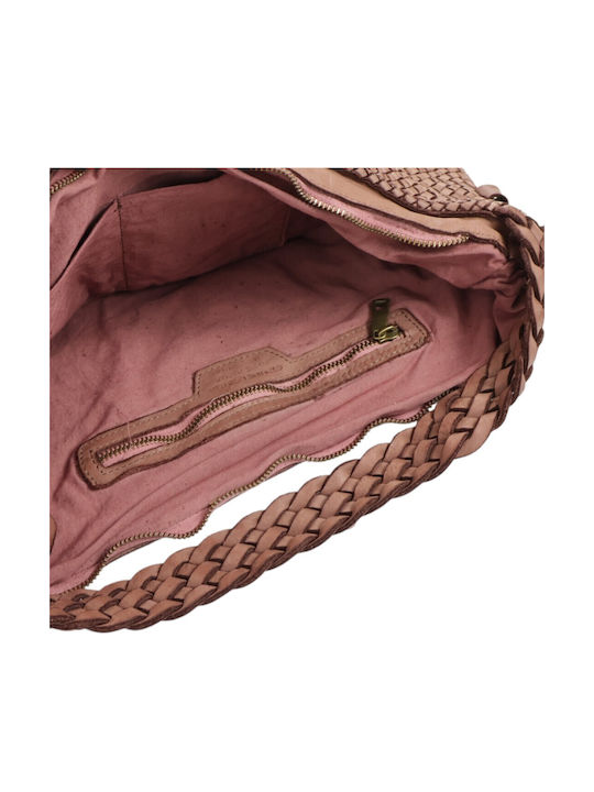 Damentasche aus Leder Passaggio Shopper Rosa