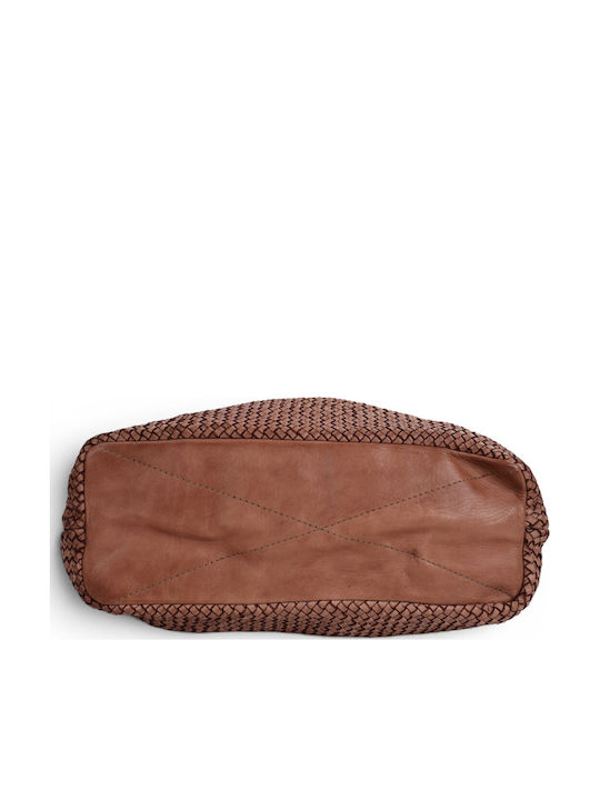 Damentasche aus Leder Passaggio Shopper Rosa
