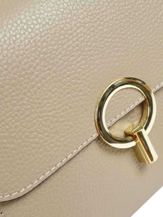 Damentasche Aus Leder Taupe