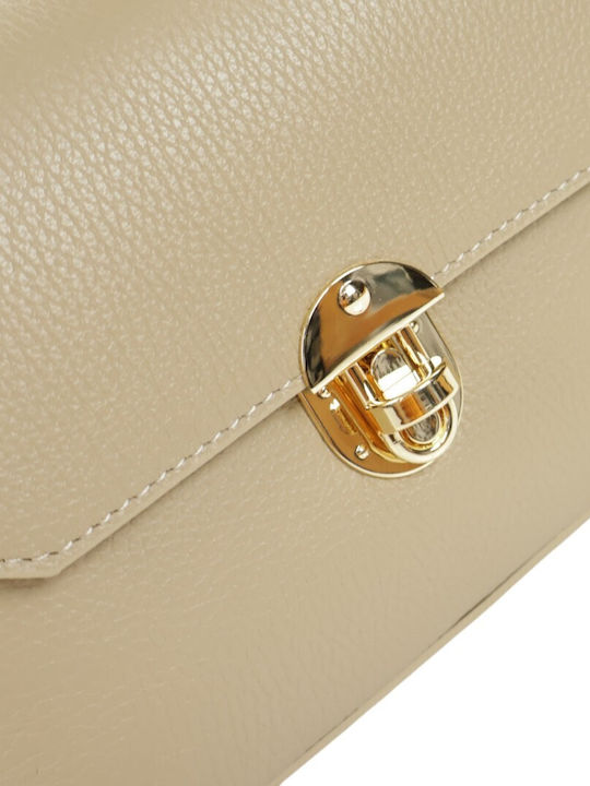 Damentasche Aus Leder Taupe