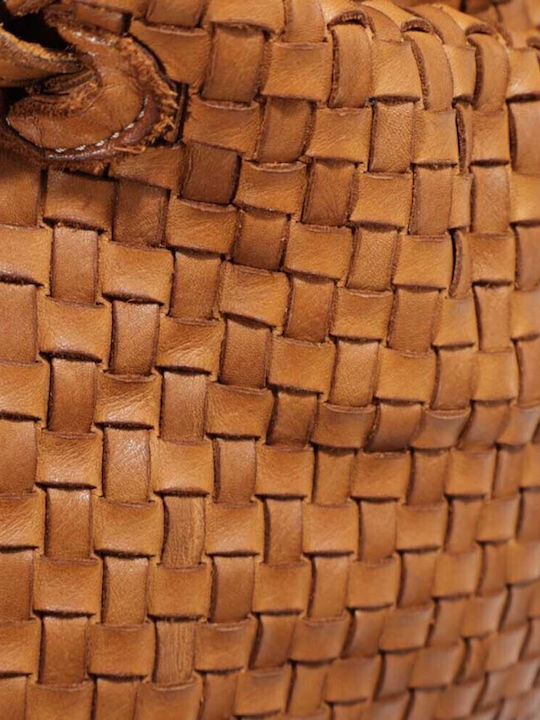 Leather Women's Shopper Bag Brown