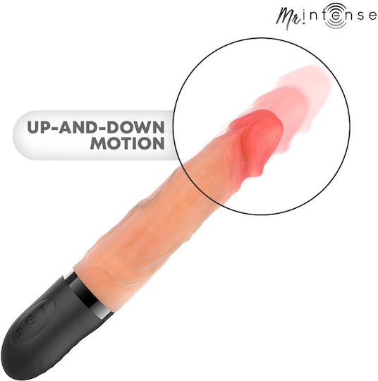 Intense Up & Down Vibrator Ρεαλιστικός Δονητής με Απομακρυσμένο Έλεγχο 24cm Μπλε