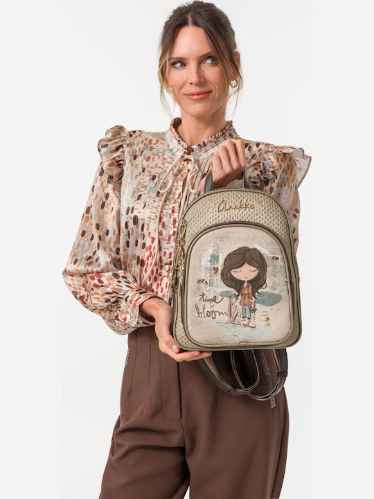 Women's Beige Backpack