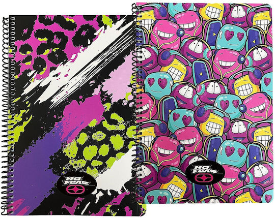 Gim Spiral Music Notebooks 70 Paper Sheets 2 Subjects 10 Pieces