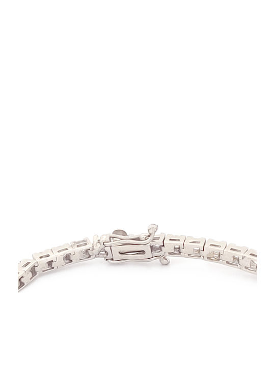 Women's Riviera Silver Bracelet with Zircon 18cm