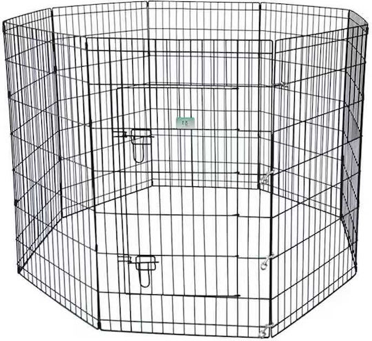 Parc Pentru Câini Din Metal De Culoare Neagră 61 x 61 cm