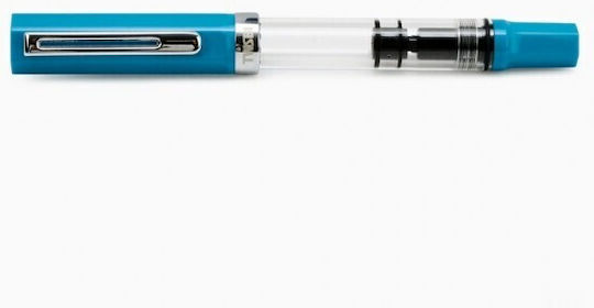 Twsbi Cerulean Stilou Caligrafie Extra Fine Roșu Cu Cerneală Albastră