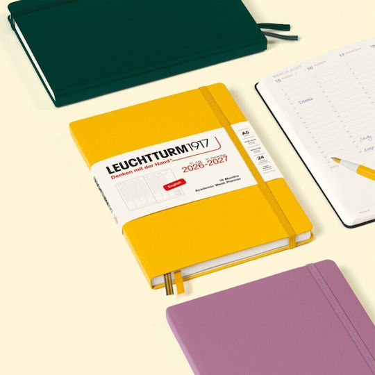 18m Week Planner Notebook 2026-2027 A5 Hardcover Black Leuchtturm 1917 4070292003436