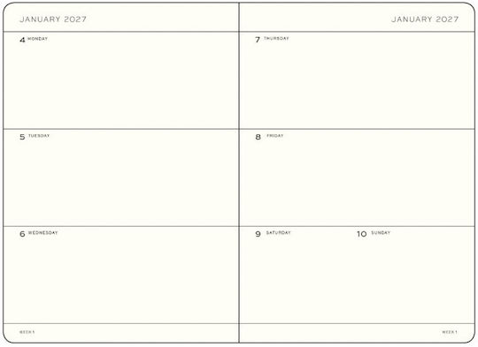 12m Weekly Planner 2027 A5 Softcover Indigo Leuchtturm 1917 4070292002859