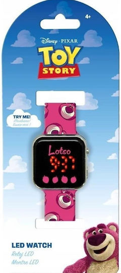 Toy Story Lotso 600 Ml Water Bottle Gift Set + Toy Story Lotso Kids Led Watch S00012