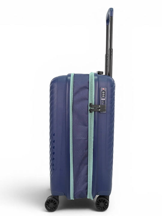 Paulter Cabin Hard Blue Travel Suitcase Height 55cm