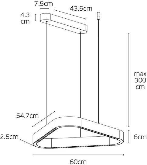 LED Κρεμαστό Φωτιστικό Χρυσό LED Κρεμαστό Φωτιστικό Χρυσό