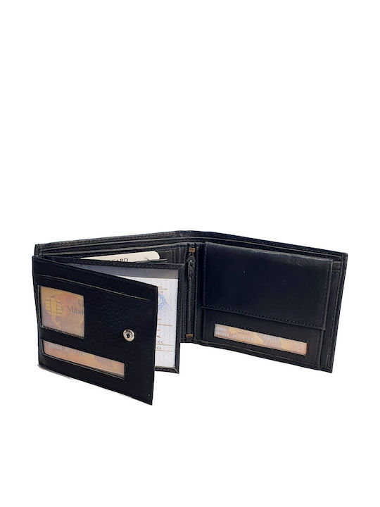 Cg-027 Δερμάτινο Ανδρικό Πορτοφόλι με RFID Μαύρο