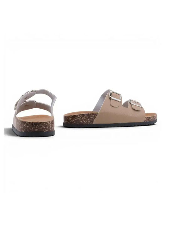 Damen Anatomische Beigen Flatforms Sandalen