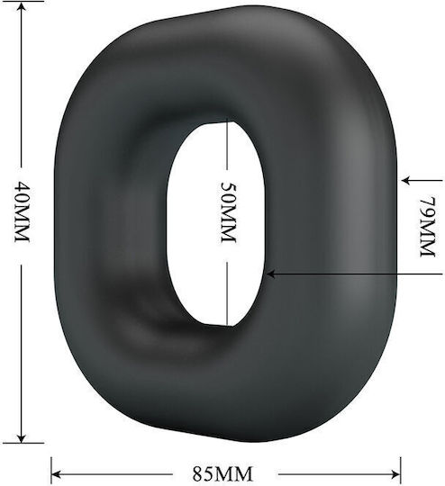Crazy Bull Walden Super Soft Silicone Cock Ring Black