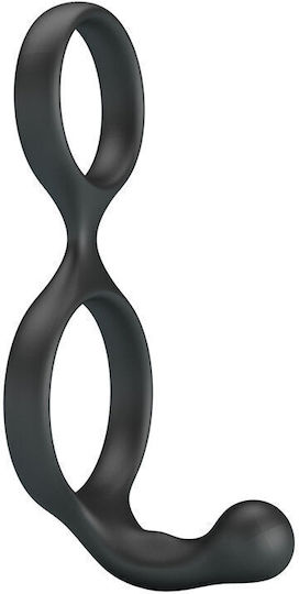 Crazy Bull Florian Double Cock Ball Ring Black