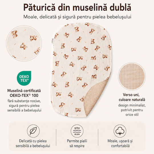 Kidizi Prosoape Pentru Eructație Și Învelișuri Pentru Înfășat 60x40cm 2 Bucăți Kidizi Prosoape Pentru Eructație Și Învelișuri Pentru Înfășat 60x40cm 2 Bucăți