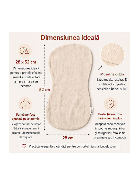 Kidizi Aleze Pentru Bebeluşi Bej 28x52cm 3 Bucăţi