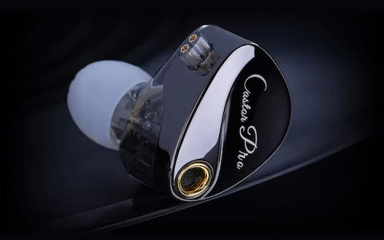 KZ Ακουστικά Ψείρες In Ear Castor Pro Gray No Mic Bass Up Edition Γκρι