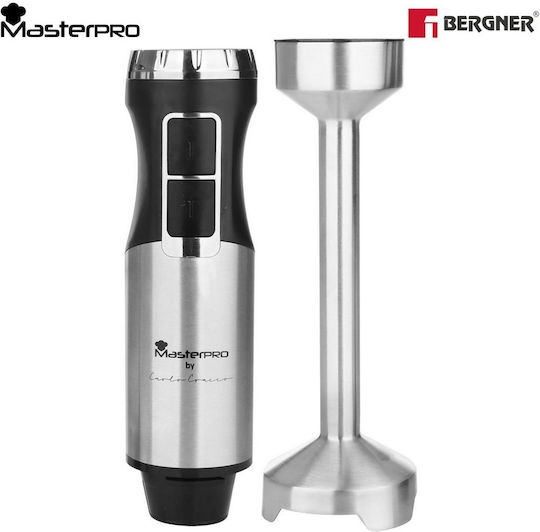Bergner Masterpro Ръчен блендер с Неръждаема Пръчка 800W Сребрист