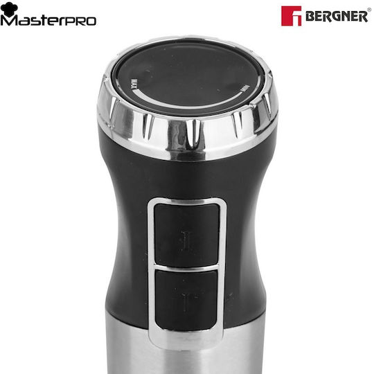 Bergner Masterpro Ръчен блендер с Неръждаема Пръчка 800W Сребрист