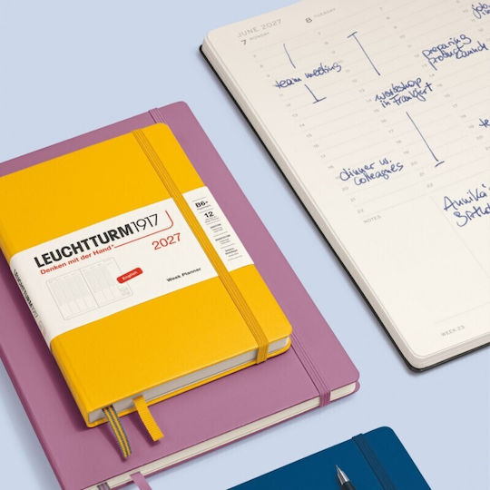 Leuchtturm1917 Wöchentliches Tagebuch A5 Schwarze Personalisierung