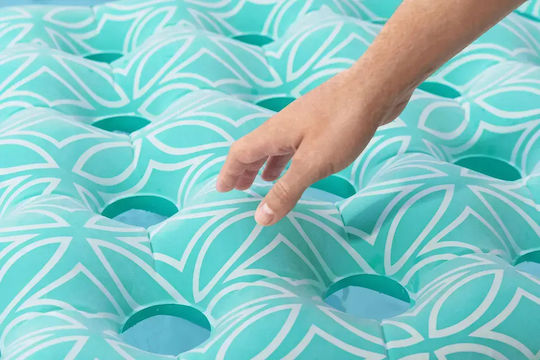 Inflatable Sea Mattress Light Blue 198x74cm
