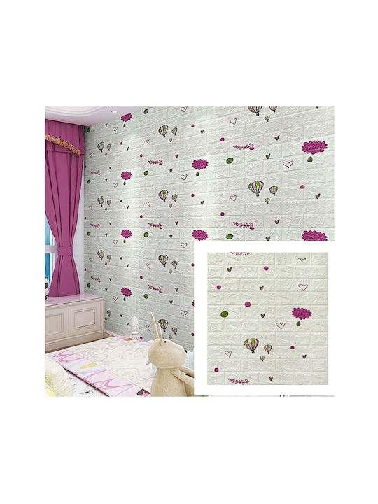 Alista Home Autocolant Decorativ 3D Pentru Perete Copii Spumă 1x77cm 10 Bucăți
