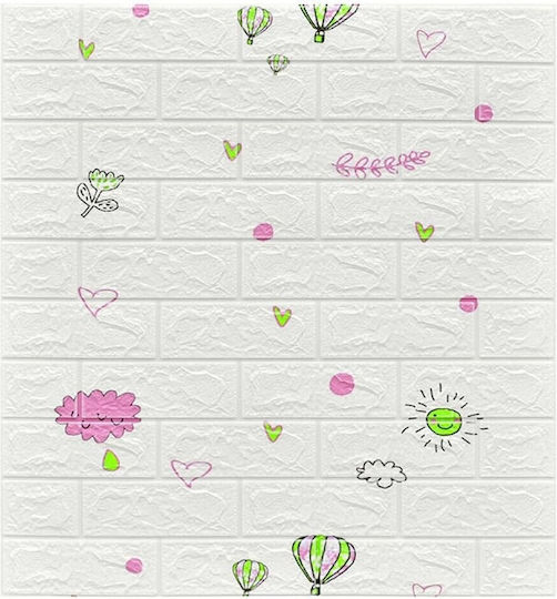 Alista Home Autocolant Decorativ 3D Pentru Perete Copii Spumă 1x77cm 10 Bucăți