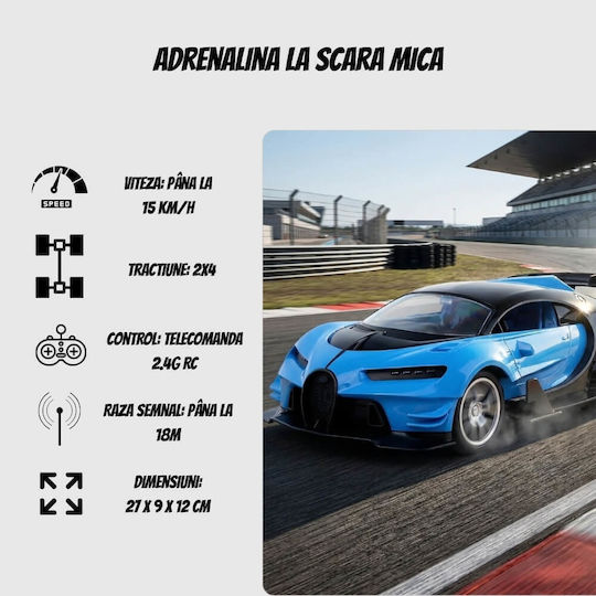 Bugatti Teleghidată Mașină Albastră