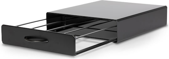 Suport Capsule Cafea Dolce Gusto 20 Capsule Sertar Metalic Organizator Negru Mat Pentru Espressor