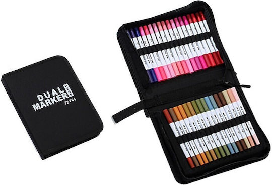 Alista Home Markeri Caligrafie Negri 0.5mm Set 72 Bucăți
