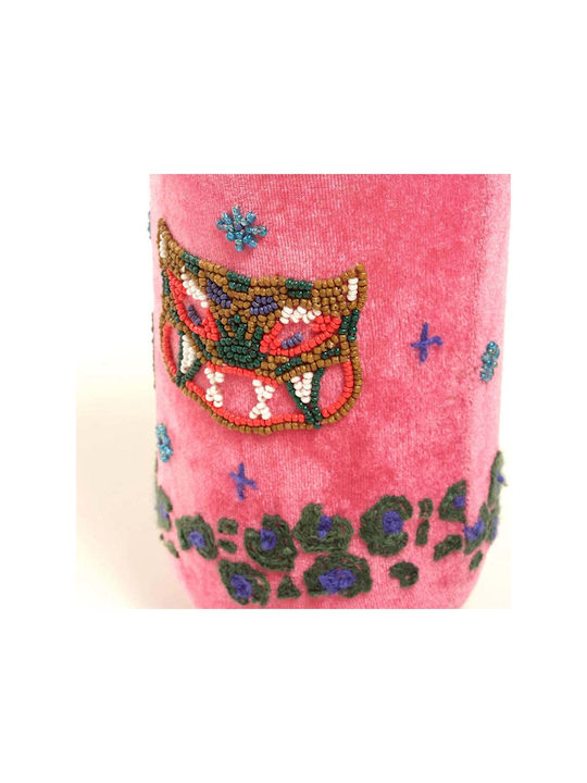 SteweHome Decorative Pink Glass Vase