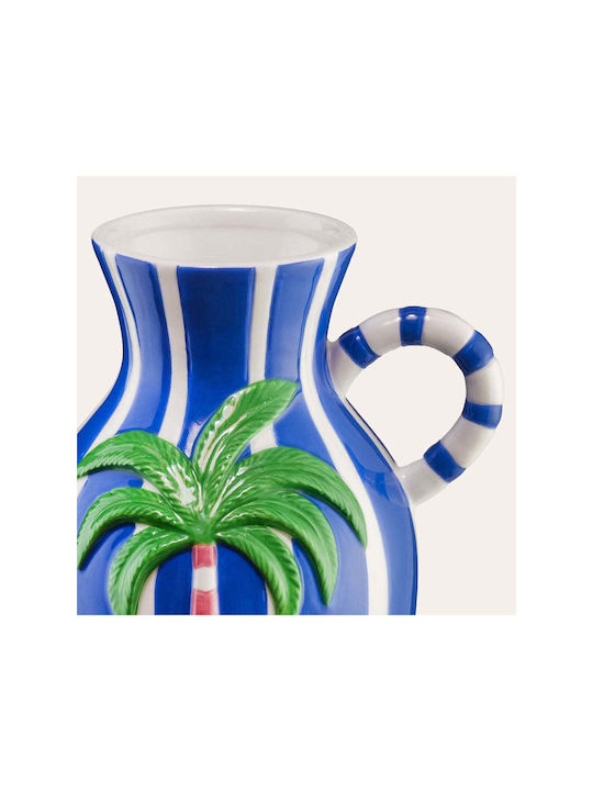 SteweHome Vază Decorativă Ceramică Albastră