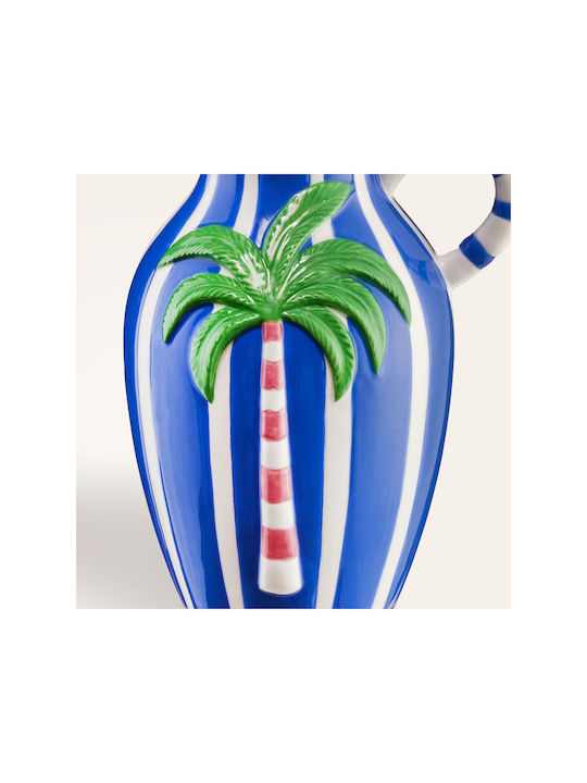 SteweHome Vază Decorativă Ceramică Albastră