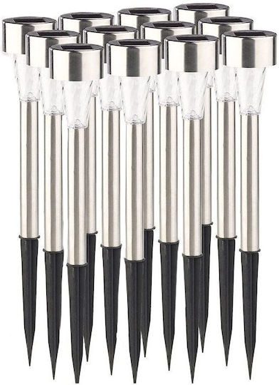 Alista Home Set 12 Lampi Solare 100lm Alb Rece 5500K cu Senzor de Mișcare IP44 29x4.5x4.5cm