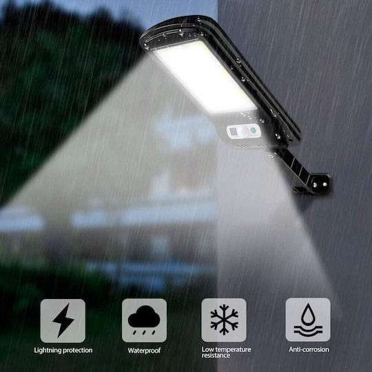 Alista Home Lampă Solară de Perete 20W 2400lm Alb Rece cu Senzor de Mișcare și Telecomandă IP65 36x11.5cm