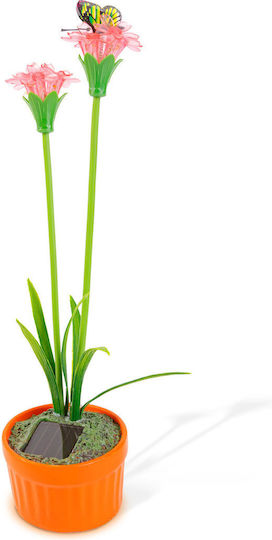 Alista Home Lampă Solară Floare Roșie cu Fotocelul IP44 8x8x32cm