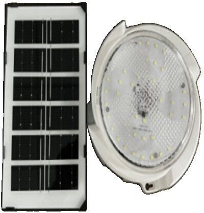 Alista Home Lampă Solară Suspendată 50W 4500lm Alb Rece 6000K cu Telecomandă 15x20cm