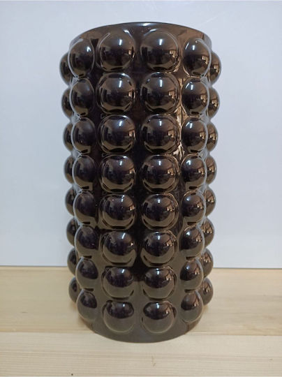 SteweHome Βάζο Κεραμικό Μαύρο Y22cm