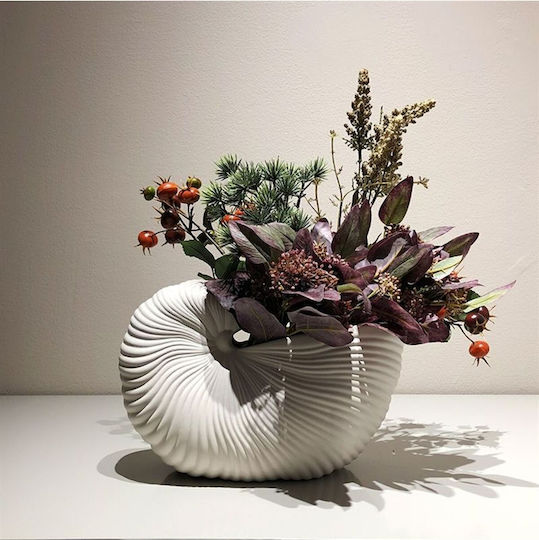 SteweHome SteweHome Keramische Dekorative Vase Beige 17x11xH25cm