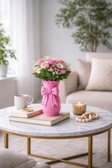 SteweHome SteweHome Dekorative Vase Kunststoff Rosa