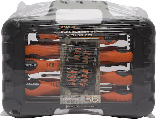 Schraubendreher-Set 58 Stück In Tasche – 1/4” Bits Standard Präzision Schraubendreher
