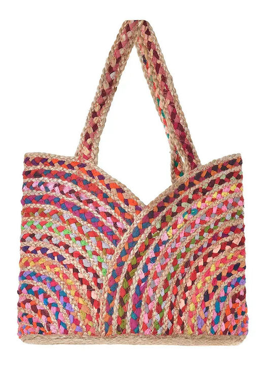 Ble Resort Collection Wicker Multicolour Beach Bag